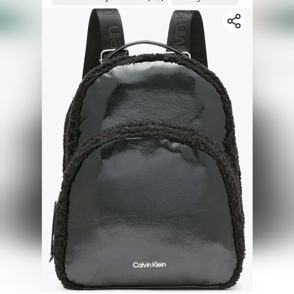 Calvin Klein | Bags | Calvin Klein Estelle Patent Sherpa  display picture 2